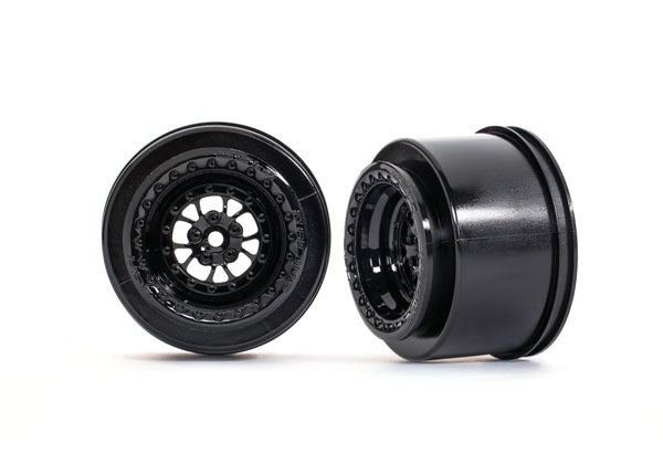 Traxxas Weld Gloss Black Rear Wheels (2)