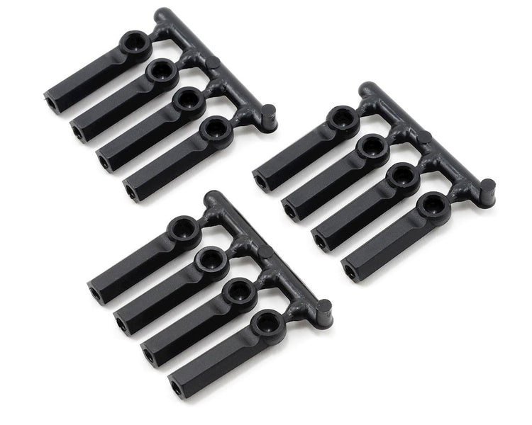 RPM R/C Products Long Shank 4-40 Rod Ends (Black) (12)
