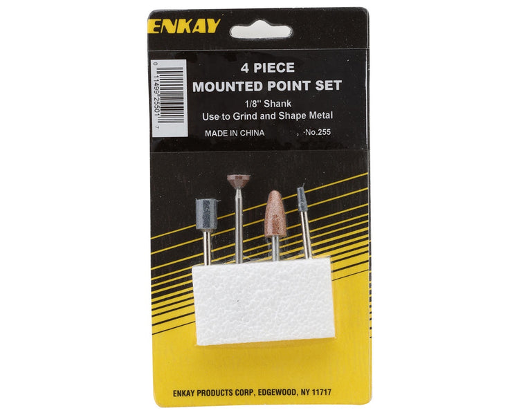 Enkay Mini Mounted Stone Set (4) (1/8" Shank)