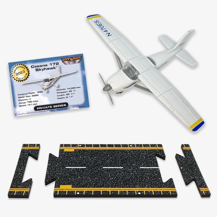 Hot Wings Cessna 172 Blue + White