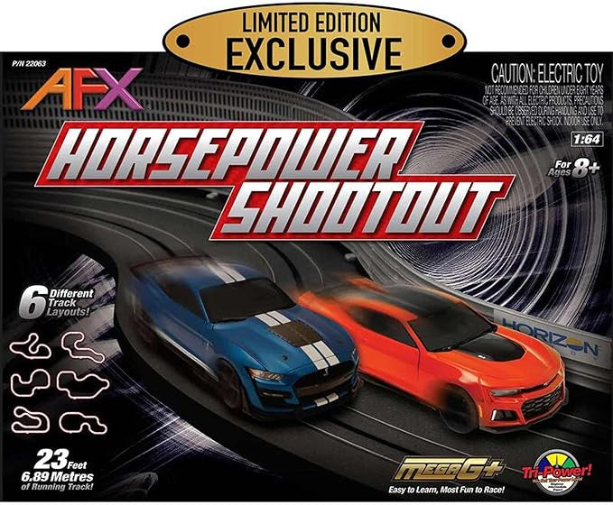 AFX Horsepower Shootout Set HO Slot Racing Sets