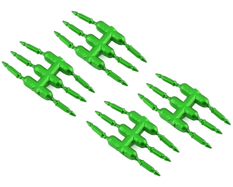 DS Racing Drift Element Scale Bullet Lug Nuts (Green) (24)