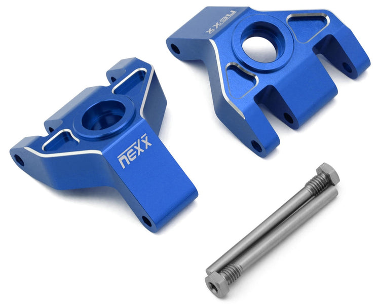 NEXX Racing Aluminum Rear Hub Carriers for Traxxas® Mini Maxx® NX-507-BL