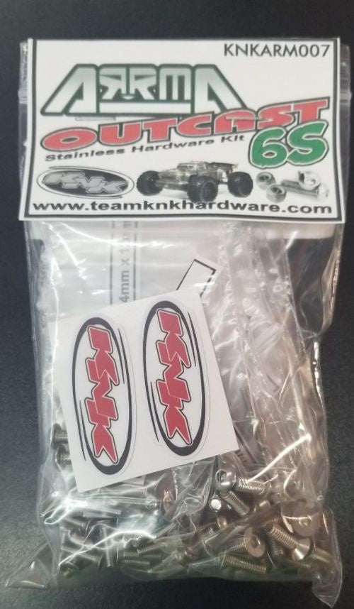Team KNK Stainless Hardware Kit for Arrma Outcast