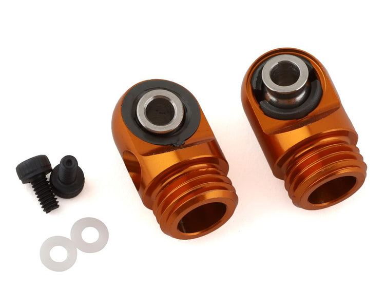 Vanquish Products Incision S8E Machined Aluminum Shock Caps (Orange) (2)