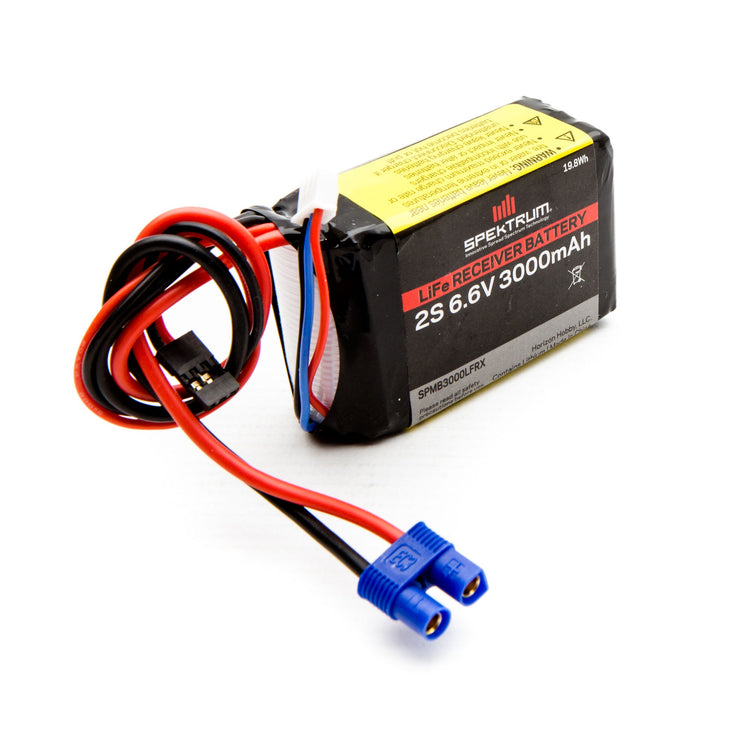 Spektrum 3000Mah 2S 6.6V Li-Fe Receiver Battery