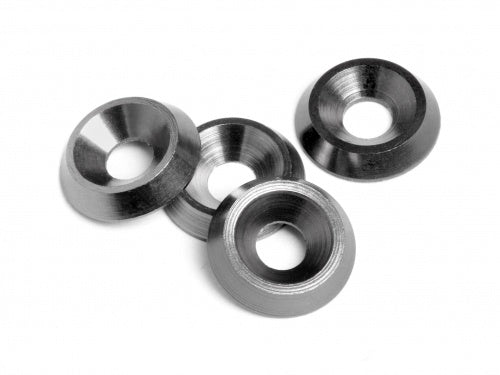 HPI Racing Cone Washer 3X9X2mm (Gunmetal/4pcs) E10