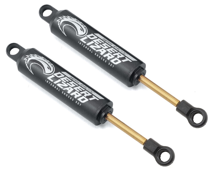 Yeah Racing Aluminum Desert Lizard Two Stage Internal Spring Shocks (Black) (2) YEA-DDL-090BK