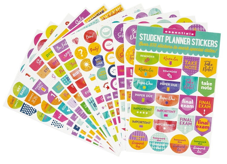 Peter Pauper Press Inc. Essentials Student Planner Stickers