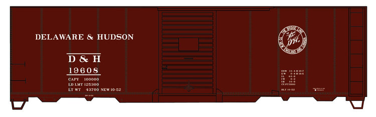 Accurail Ho 40' Aar Steel Boxcar D&H