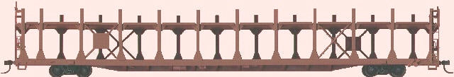 Accurail Ho 89' Open Auto Rack Undec