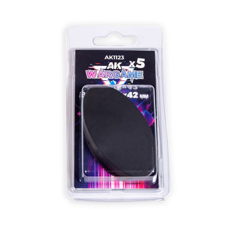 AK Interactive Oval Bases 75X42mm x5 Units