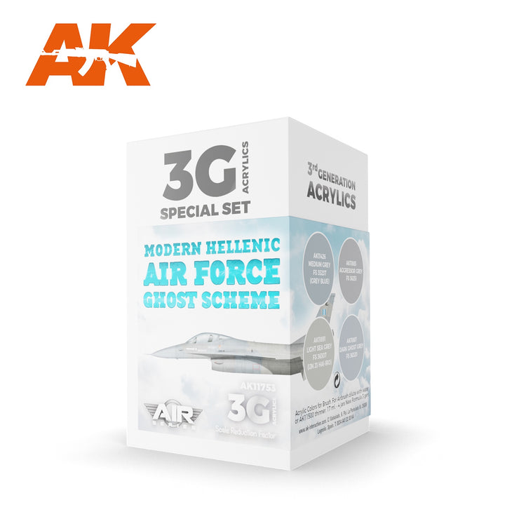AK Interactive 3G Air - Modern Hellenic Air Force Ghost Scheme SET
