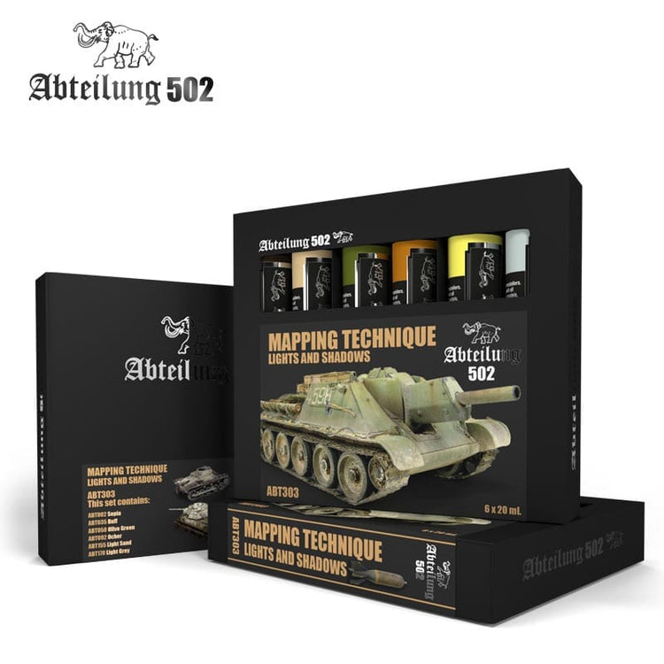 AK Interactive Abteilung502 Mapping Technique Lights and Shadows [Original packaging]