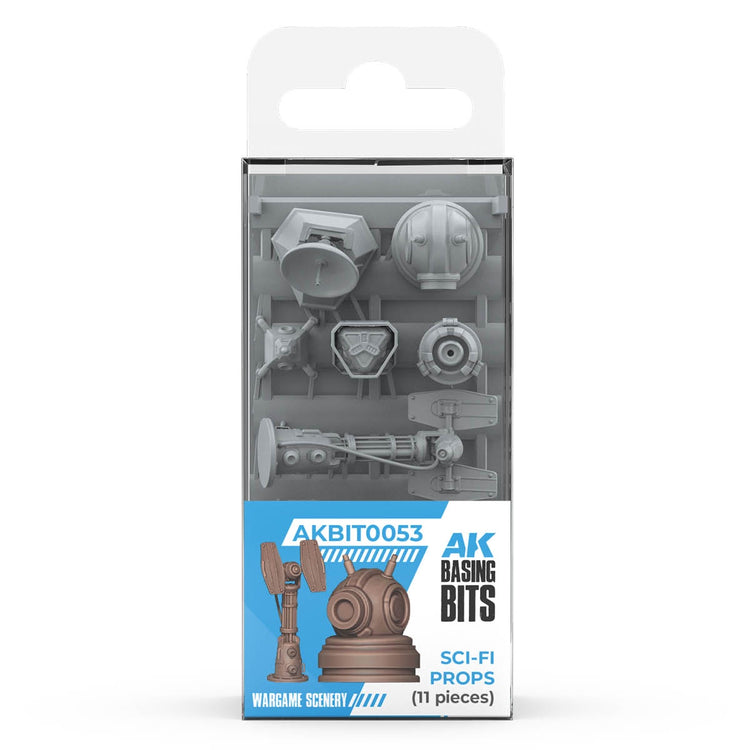 AK Interactive Sci-Fi Props Basing Bits (11 Pieces)