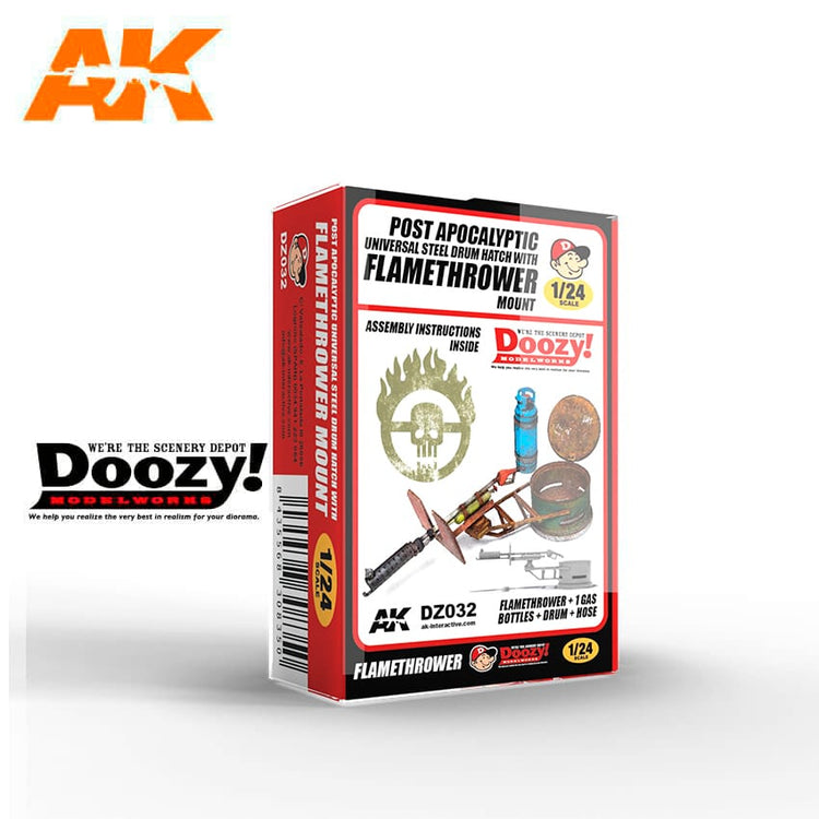 AK Interactive Doozy 1/24 Universal Steel Drum Hatch With Crossbow Mount