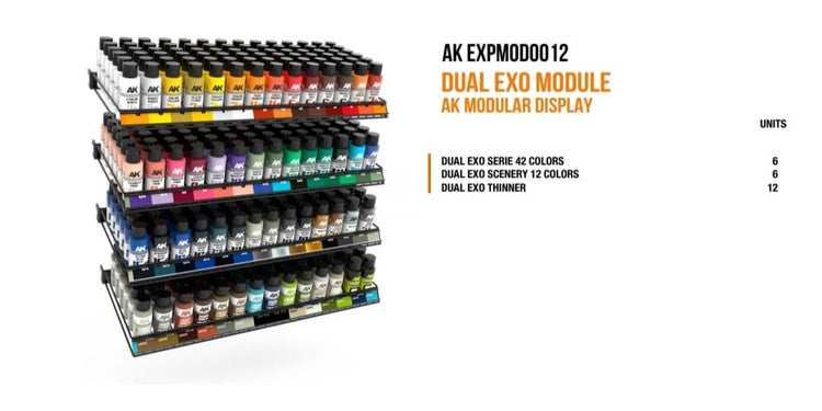 AK Interactive Dual EXO Retail Display Rack Shelf Module (order on demand)