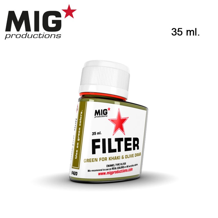 AK Interactive MIG Green for Khaki & Olive Drab 35ml