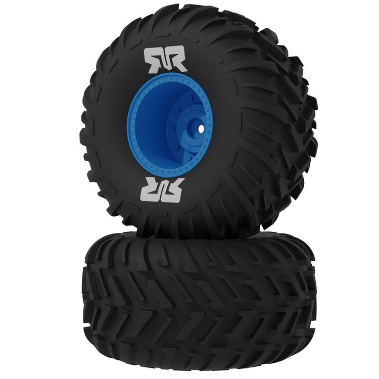 Arrma dBoots Cut Chevron MT Tire Set Glued - Blue