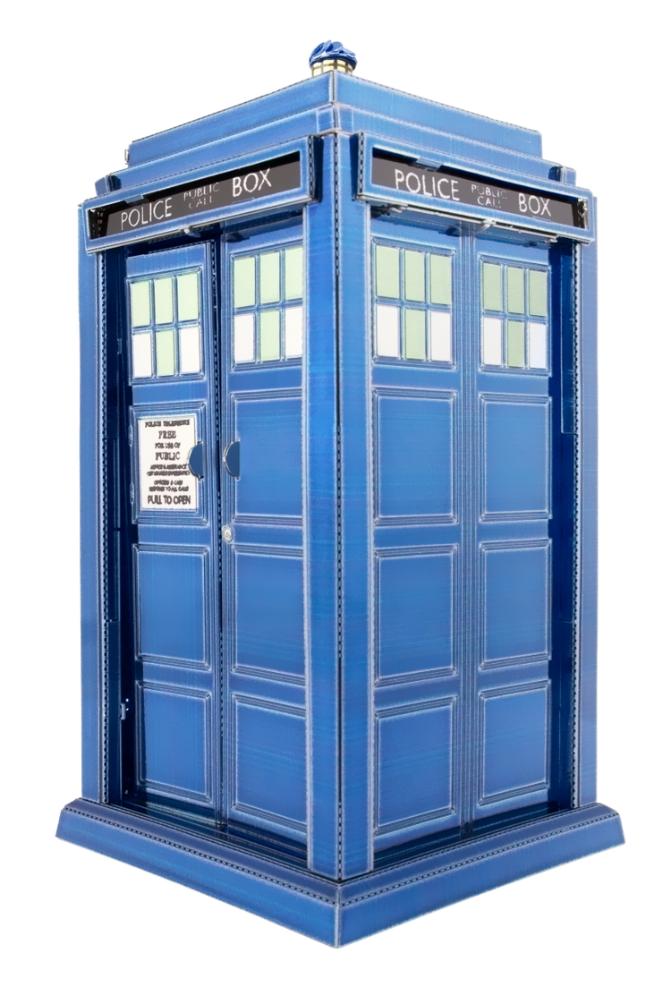 Fascinations Metal Earth Doctor Who Tardis 3D Laser Cut Model (Blue)