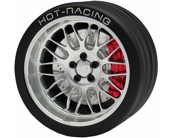 Hot Racing Silver 10-Y BBS 6061 Steering Wheel NB4