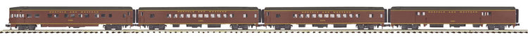 MTH Trains O N-W 4pk 70' Smoothside Psg.Cars