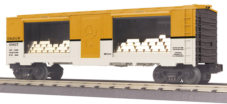 MTH Trains O D-RGW 40' Mint Car w/Gold