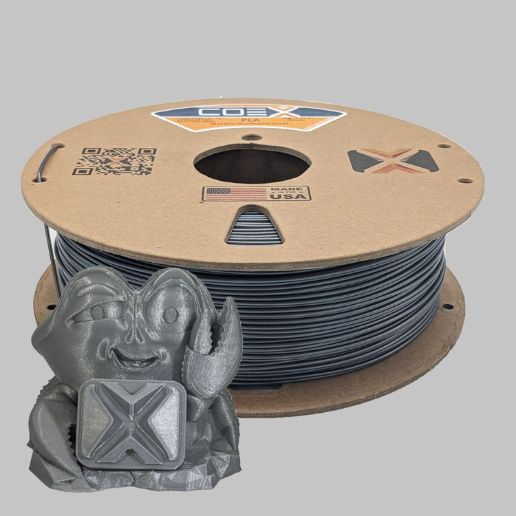 COEX PLA 1.75mm Metallic Silver 1 kg Spool