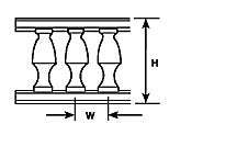 Plastruct (2)(BALC-100)HO (1:100) B