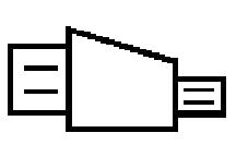 Plastruct (5)(RE-4)ECCENTRIC Reduce