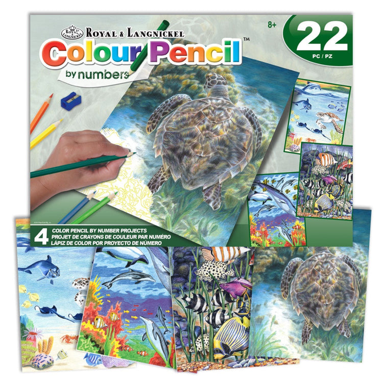 Royal Brush 3T-4 pc CPN Sea Life Box Set