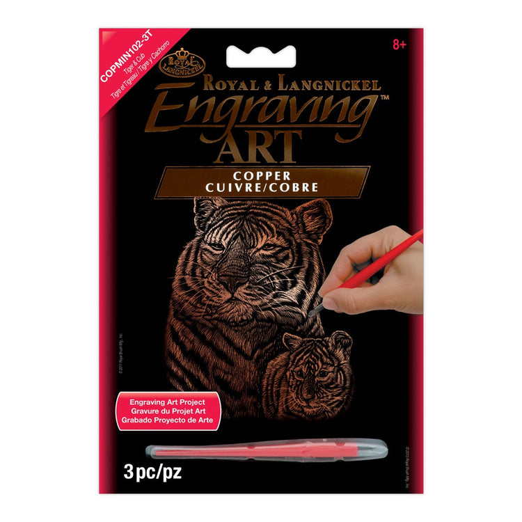 Royal Brush Copper Mini Ea Tiger & Cub