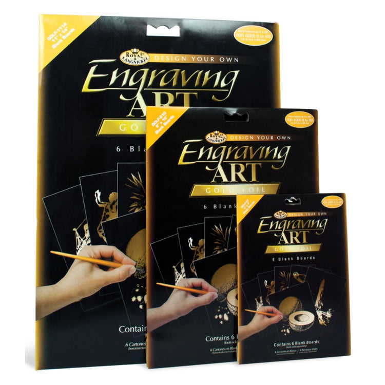 Royal Brush 6 pk Gold Foil 5"X7"