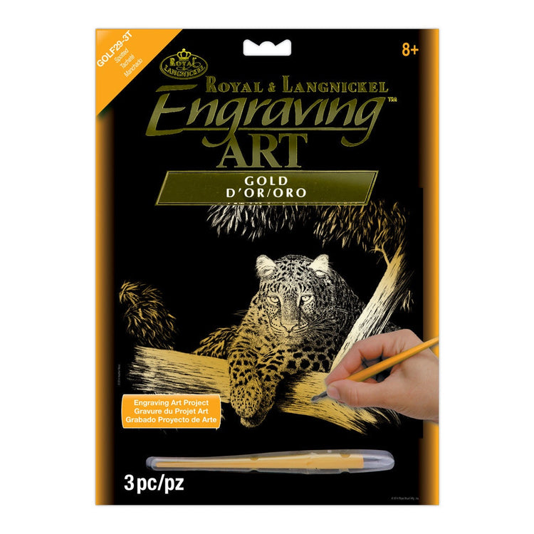 Royal Brush Gold Engraving Spotted