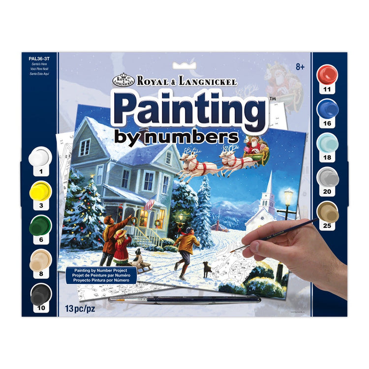 Royal Brush PBN SR LG Santa's Here