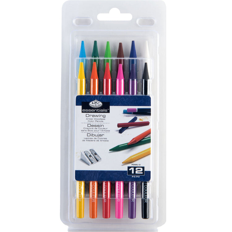 Royal Brush 12 pc Woodless Color Pencil Se