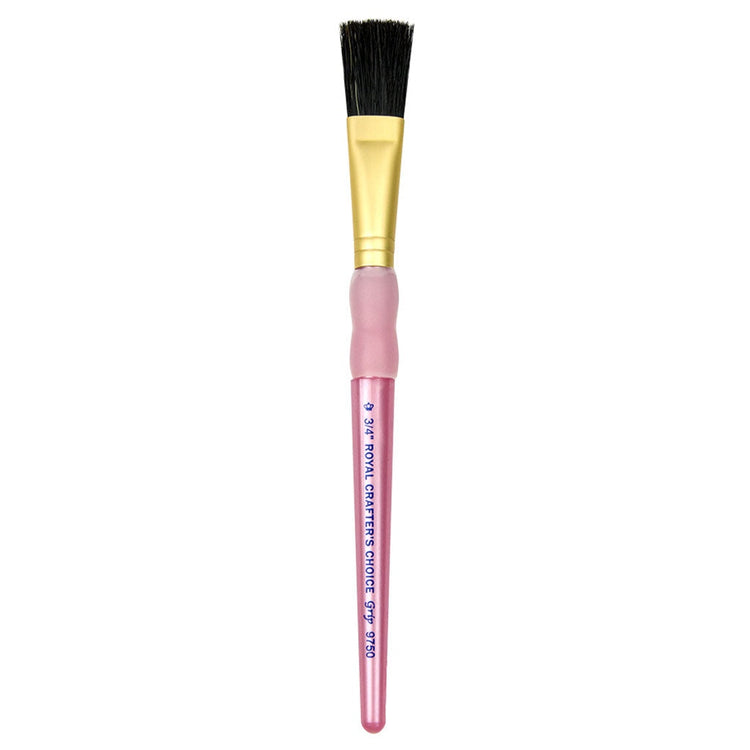 Royal Brush CC Black Bristle Flat RBMR9750-3/4"