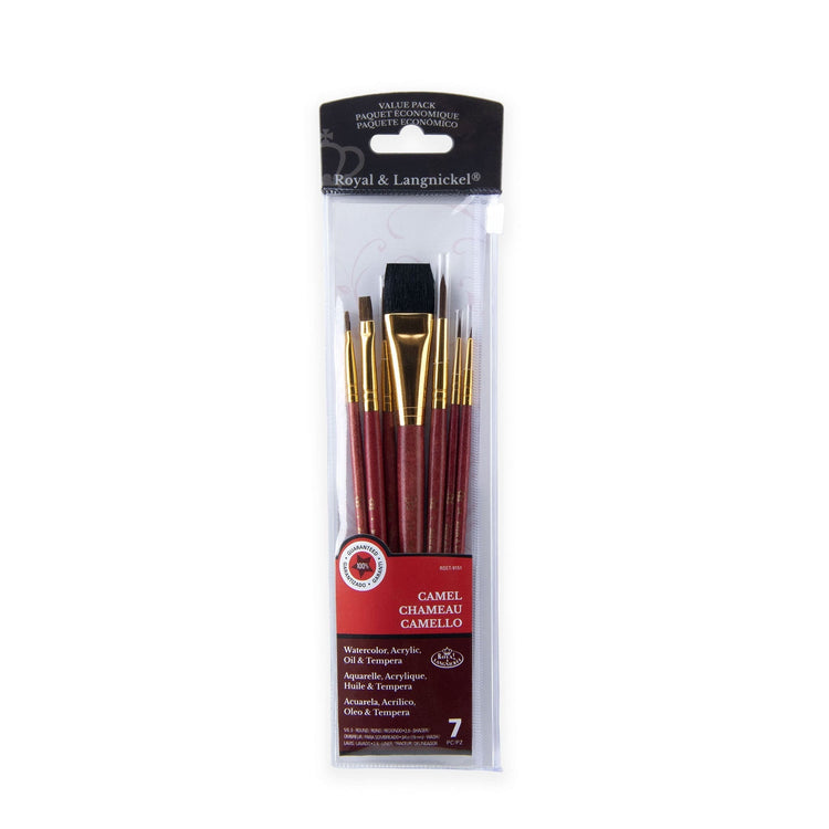 Royal Brush 7 pc Camel Professional Brush