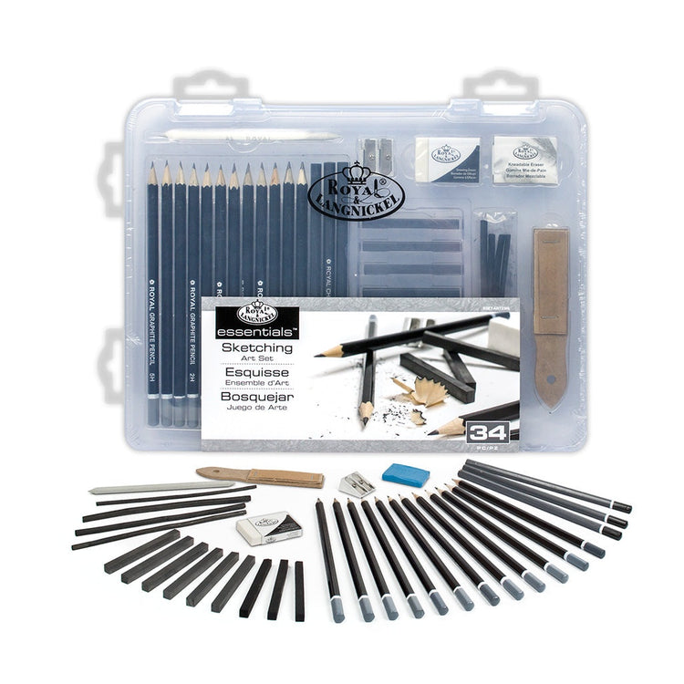 Royal Brush SM Clear Case Sketch Set