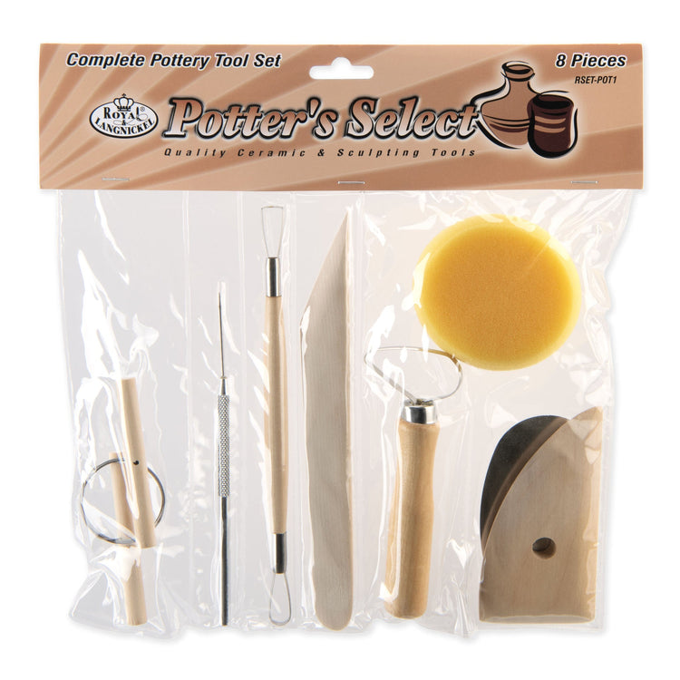 Royal Brush 8PC. Complete Pottery Tool Set