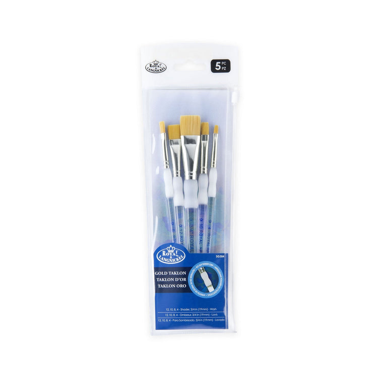 Royal Brush Soft Grip Flat 5 pc. Set