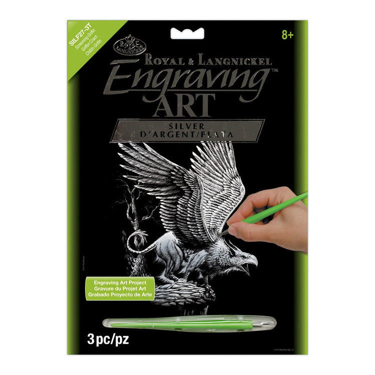 Royal Brush Silver Engraving Screaming Gri