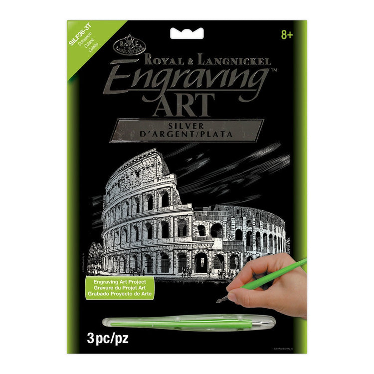 Royal Brush Silver Engraving Coliseum