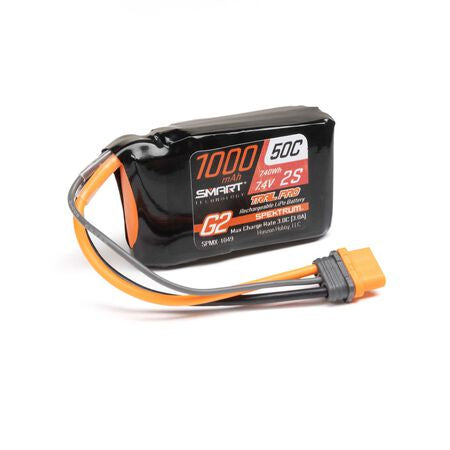 Spektrum Smart G2 Trail Pro 1000Mah 2S 7.4V 50C Lipo W/ Ic2