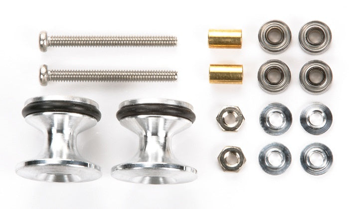 Tamiya JR Double Aluminum Rollers w/Rings