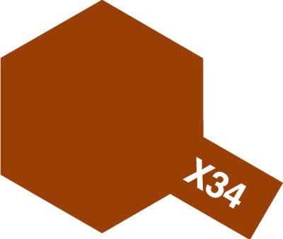 Tamiya X-34 Metallic Brown Acrylic Paint (10ml)