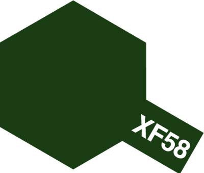 Tamiya XF-58 Flat Olive Green Acrylic Paint (10ml)