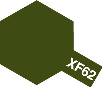 Tamiya XF-62 Flat Olive Drab Acrylic Paint (10ml)
