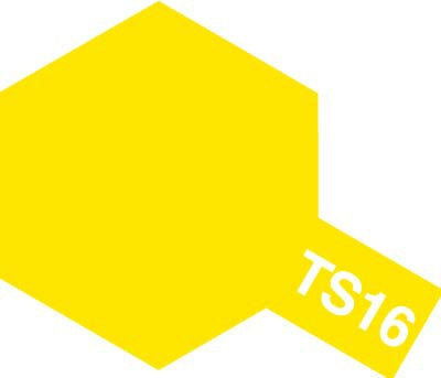 Tamiya TS-16 Yellow Lacquer Spray Paint (100ml)
