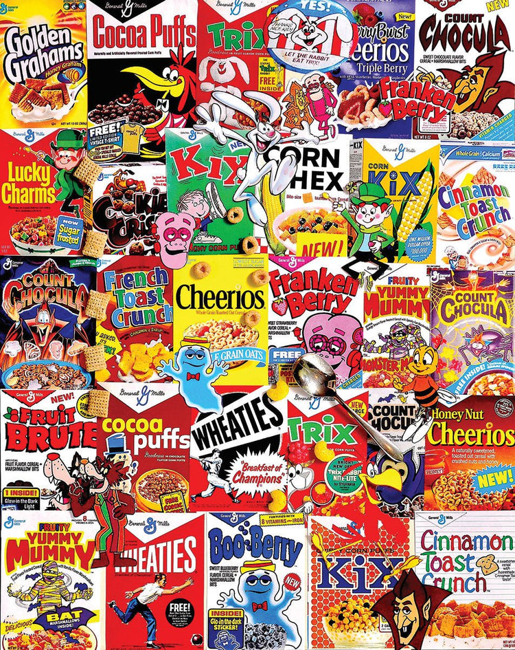 White Mountain Puzzles Cereal Boxes 1000 Pieces